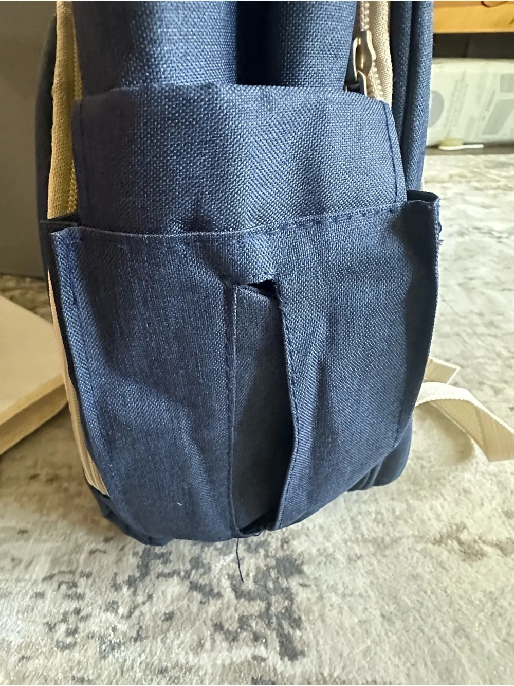 Moms And Dads Navy Blue Baby Backpack Diaper Bag